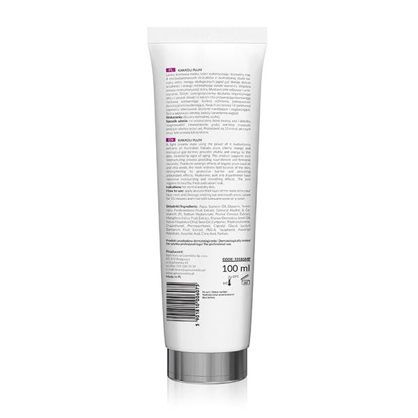 Śliwkowa maska 100 ml tył