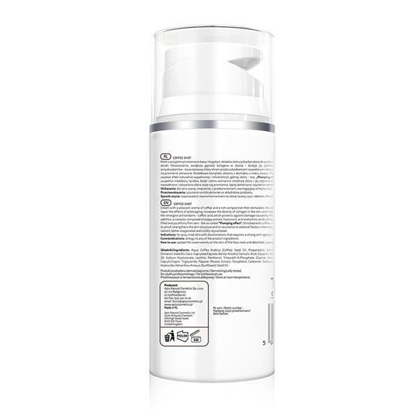 Kawowy krem anti-aging tył