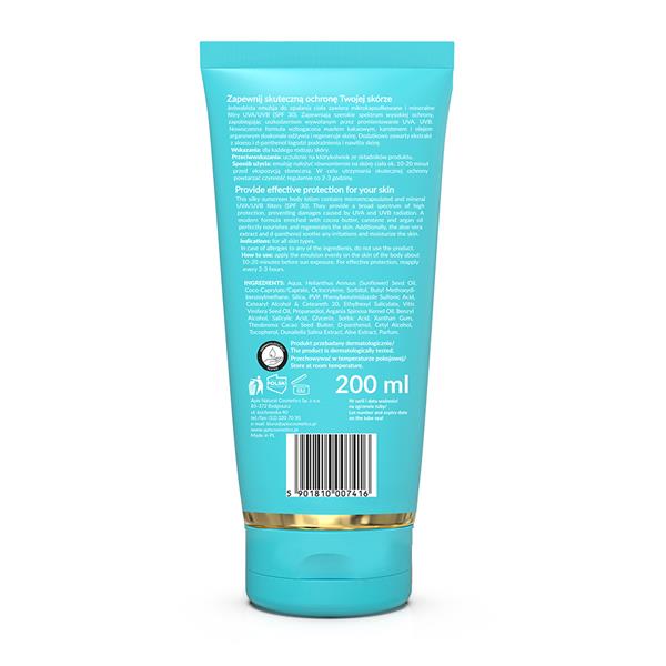 Emulsja do opalania ciała SPF 30 tył