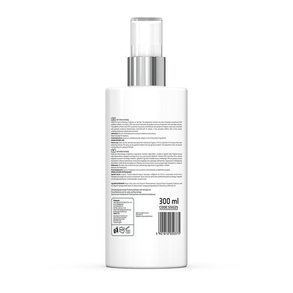 Spray zmiękczający do stóp tył